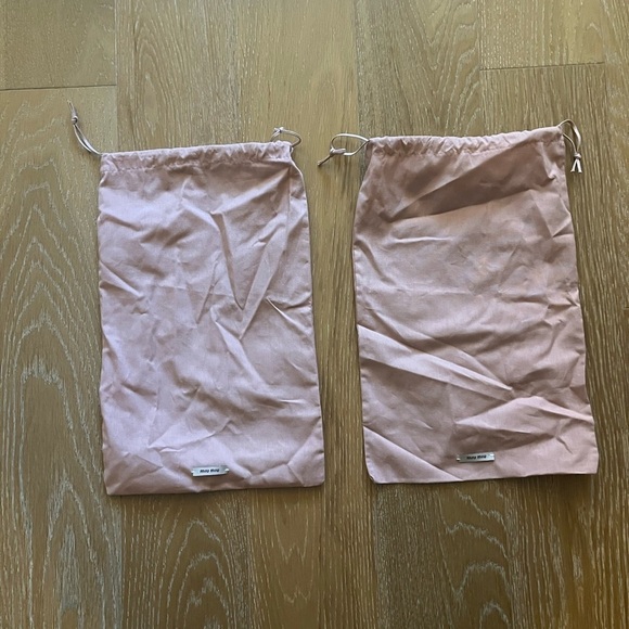 Two authentic Miu Miu dustbag for shoes. Barely Used. - Picture 2 of 8